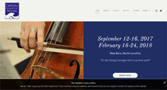 Desktop Screenshot of carolinachambermusic.org